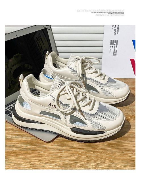 Mesh breathable perforated sandals and lightweight casual sports shoes