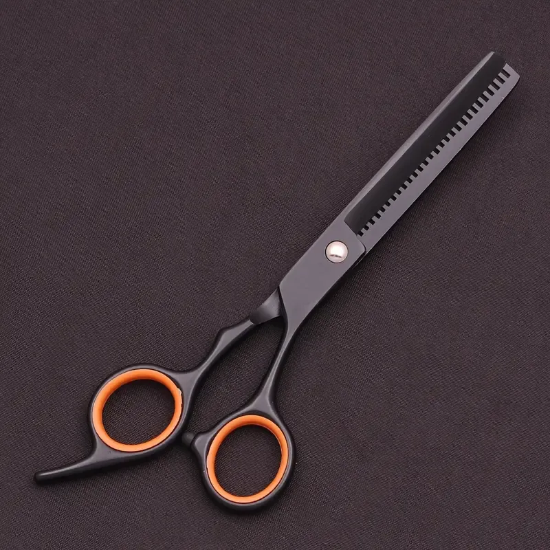 Professional 6-Inch Haircut Scissors Set, Textured Hair Styling Tools with Thinning Shears, Razor Comb & Double-Sided Apple Comb for All Hair Types