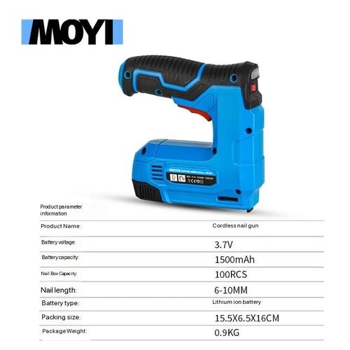 1 Set Cordless Electric Staple Gun, 2 In 1 Lithium-ion Electric Stapler, Brad Nailer Kit With Staples Nails, USB Charger, Power Tacker For Upholstery, Material Repair, Carpentry, DIY