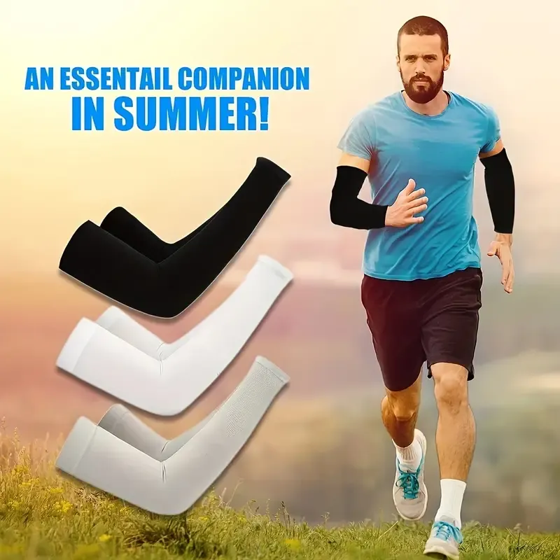 Cooling Arm Sleeves For Men And Women - UV Sun Protection For Golf, Cycling, Running, And Driving - Stay Cool And Protected All Day