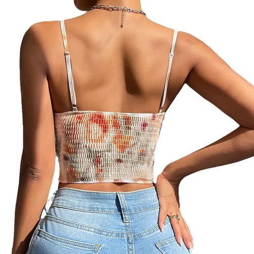 Vibrant Tie Dye Bustier Corset Vest