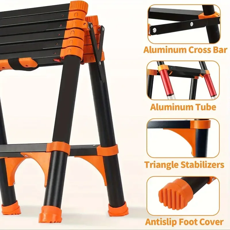 Telescopic Folding Step Ladder