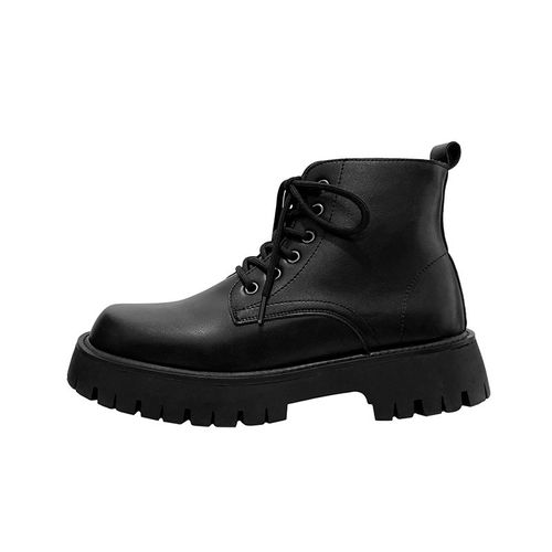 Thick-soled work boots high-top leather shoes
