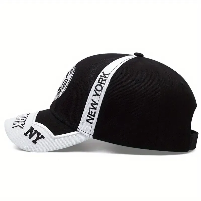1pc Unisex Sunshade Breathable Adjustable Baseball Cap With Trendy Pattern For Outdoor Sport