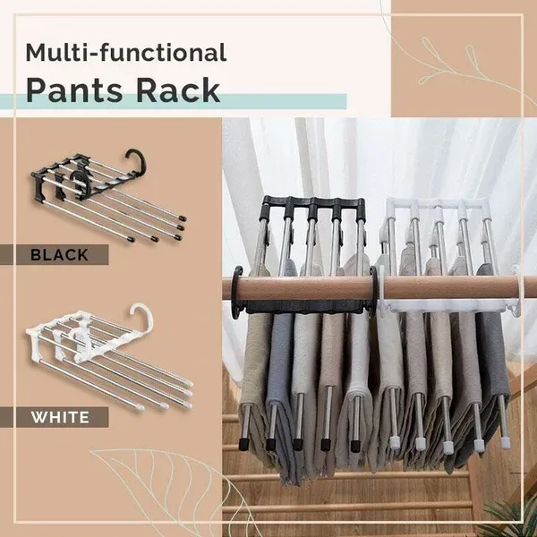 Multi-functional Pants Rack - Closet Multiple Layers Multifunctional Uses Rack Organizer for Trousers Scarves Slack