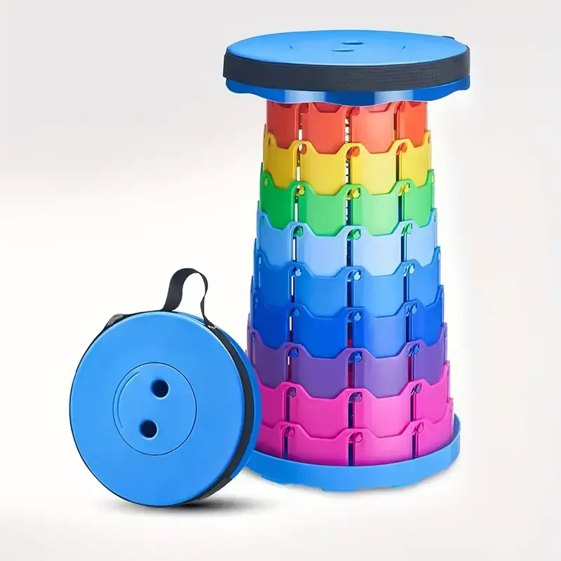 Rainbow Portable Telescopic Stool