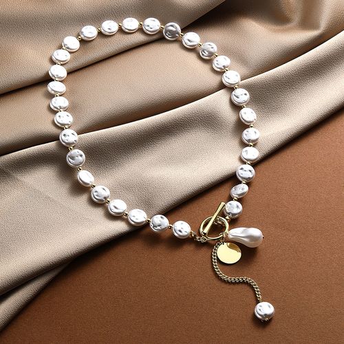 Pearl jewelry luxury gift women's baroque pearl necklace