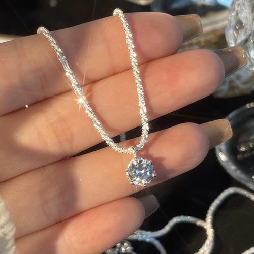 Moissanite Eternity Necklace