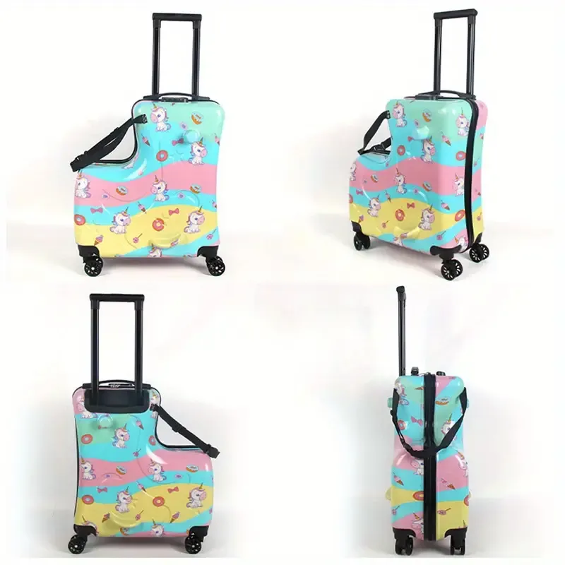 Cartoon Cute Riding Trolley Case