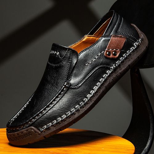 Spring low-top large size cross-border loafer cowhide