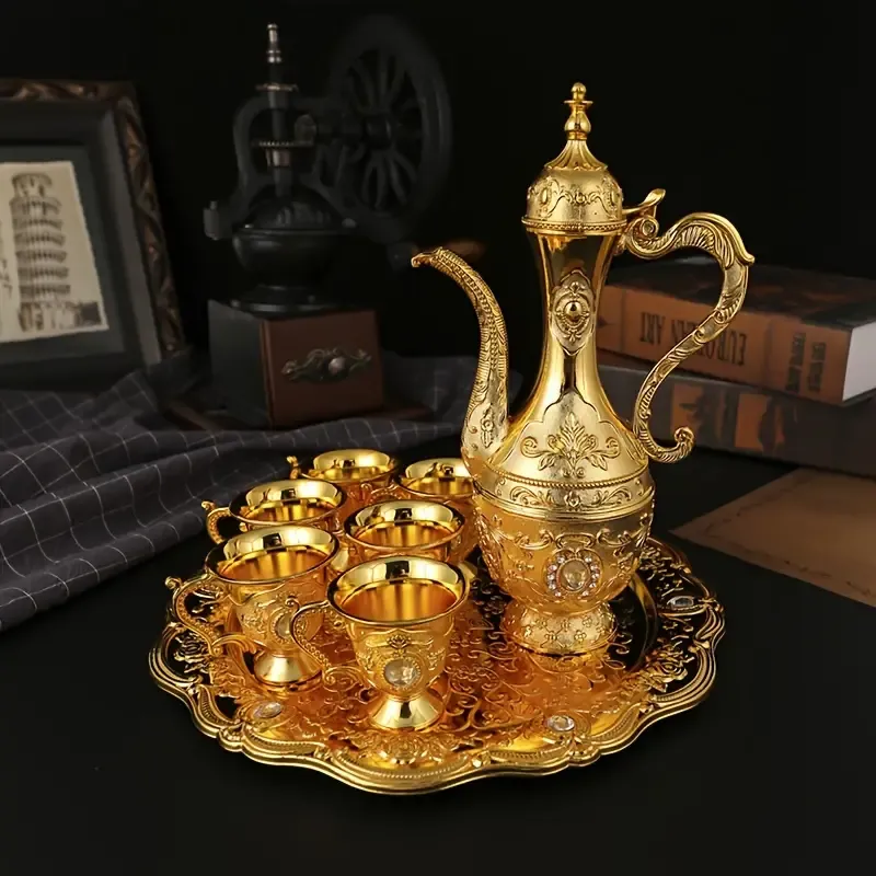 Vintage Metal  Coffee Pot Set