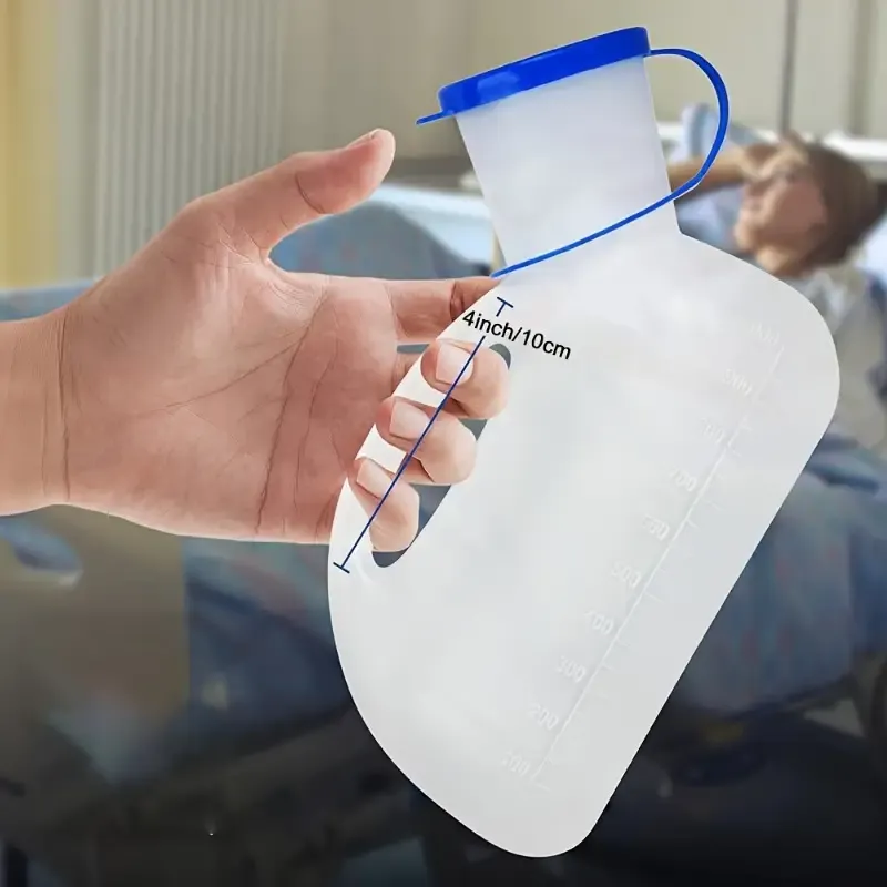 Leak-Proof Portable Urinal - 33.81oz, Lightweight with Lid & Funnel, Food-Grade Materials, Large Capacity for Seniors, Patients, Camping & Travel