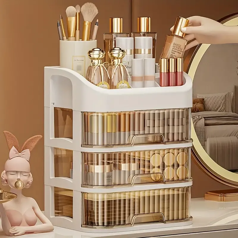 Elegant Cosmetic Organizer Display Case