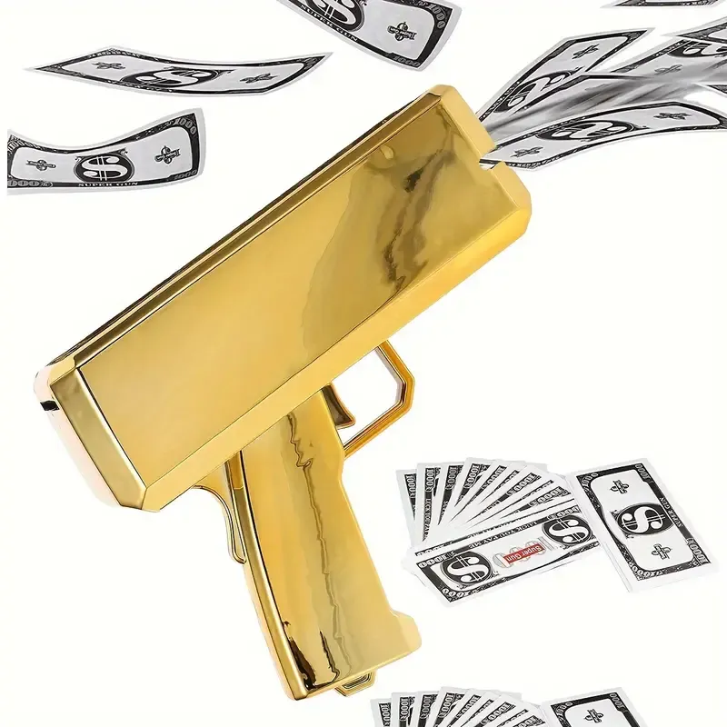Golden Handheld Cash Gun