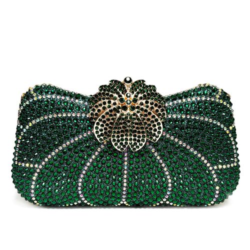 Luxurious Striped Glam Evening Clutch Purse