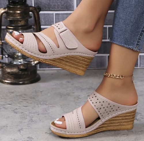 Mid Heel Platform Sandals for Women