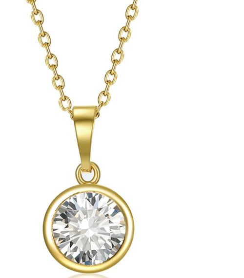 Moissanite Sterling Silver Necklace