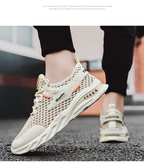 Hollow thin mesh running shoes