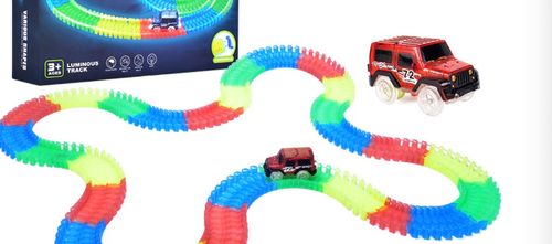 Dark Electric Track Car Set for Kids
