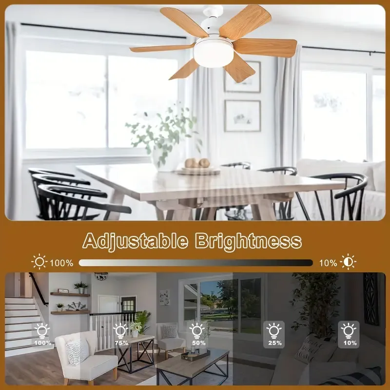 1pc Socket Fan Light, Screw Ceiling Fans with Lights and Remote, Easy Install Ceiling Fan, Base Small Ceiling Fan Replacement for Light Bulb, Dimmable Socket Fan Ceiling, Fan with Light for Bathroom, Bedroom, Kitchen, Living Room