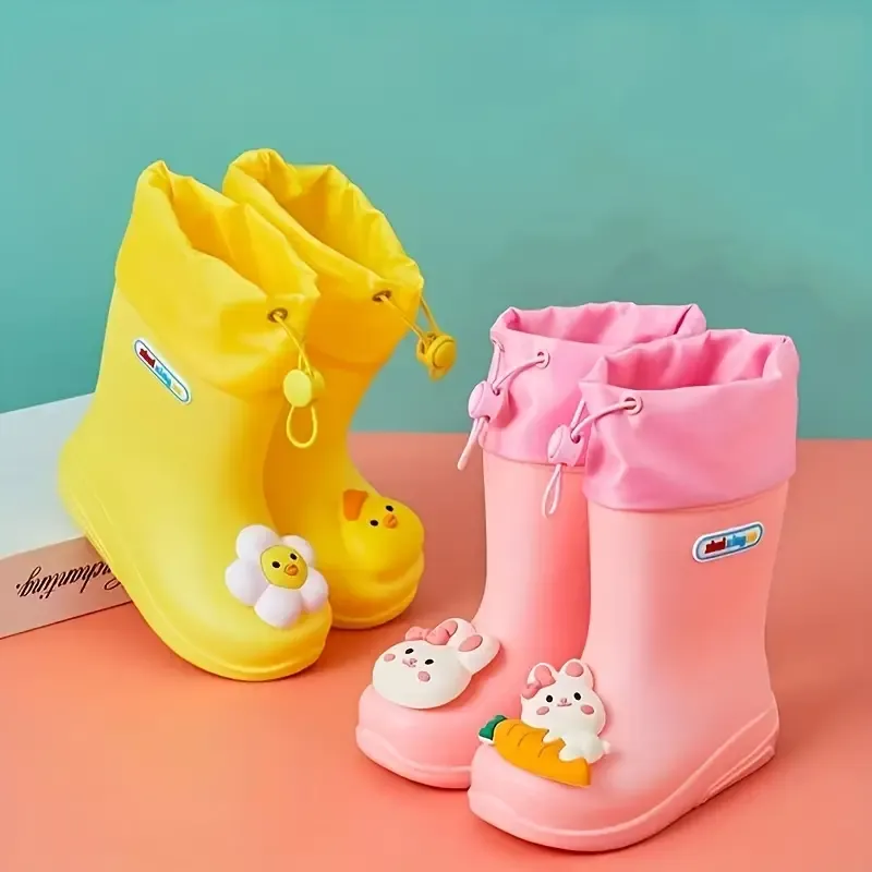 Vibrant Cartoon Rain Boots for Girls