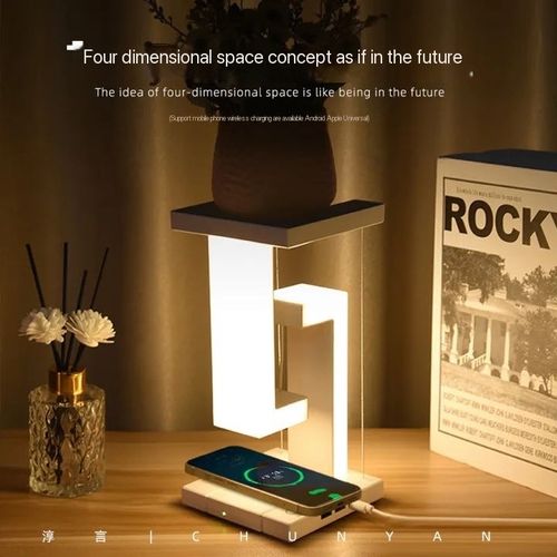Floating desk lamp mobile phone wireless charging night light Boudoir gift creative new bed  Ambient headlamp