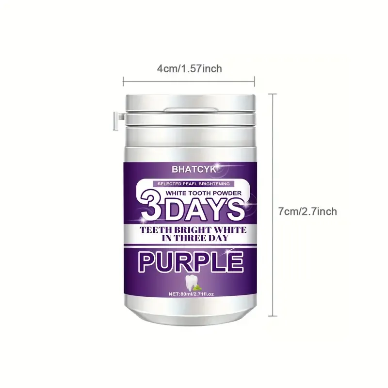 Purple Teeth Cleaning Powder