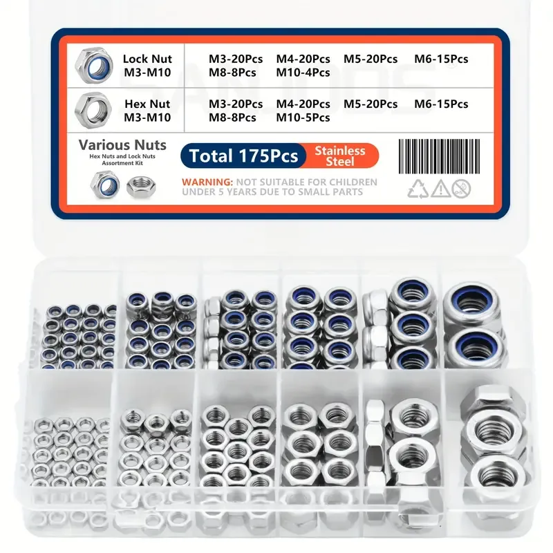175pcs Locknuts
