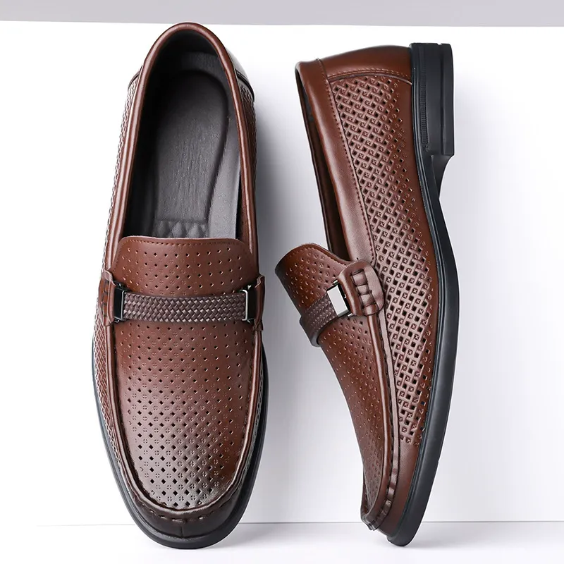 Men's casual fashion trend versatile hollow breath