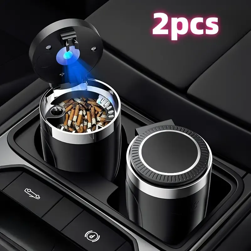 Spacious LED Car Ashtray