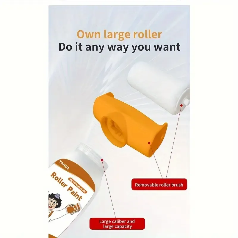 🔥🔥Hot Sale Promotion -Easy-Apply White Latex Paint Roller - Water-Based, Odorless Wall Refinish for Home Use
