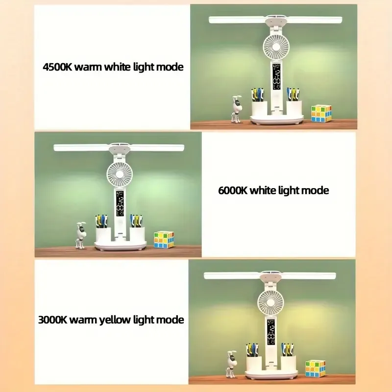 USB-Powered LED Desk Fan