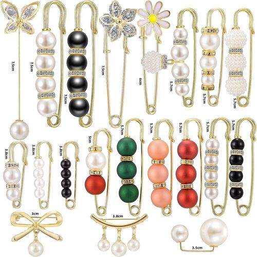 Adjustable Mixed Color Safety Pins Set