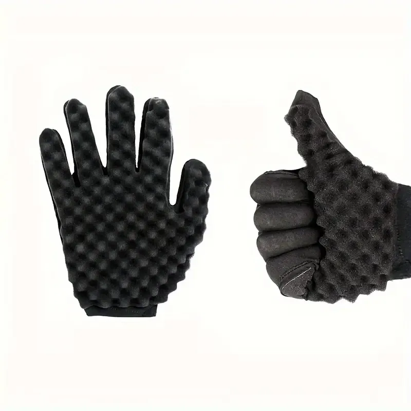 4pcs/Set Hair Sponge Set With Curl Sponge Glove