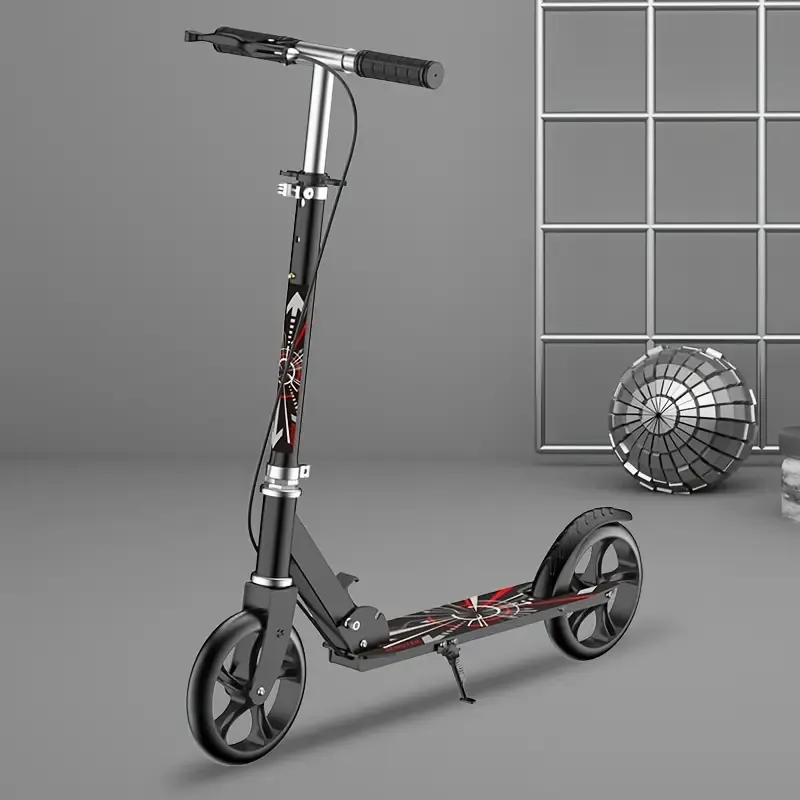Scooter for Adults And Teenagers, Two Wheels, Foldable, for Urban Transportation (Pedal, No Electricity)