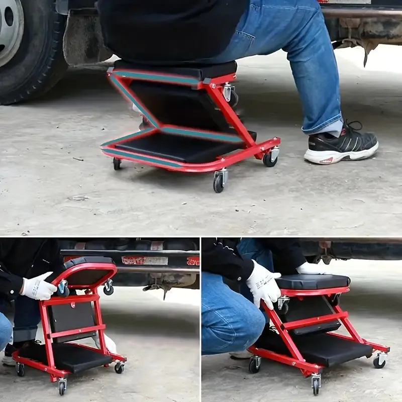 Heavy-Duty Foldable Crawler Seat