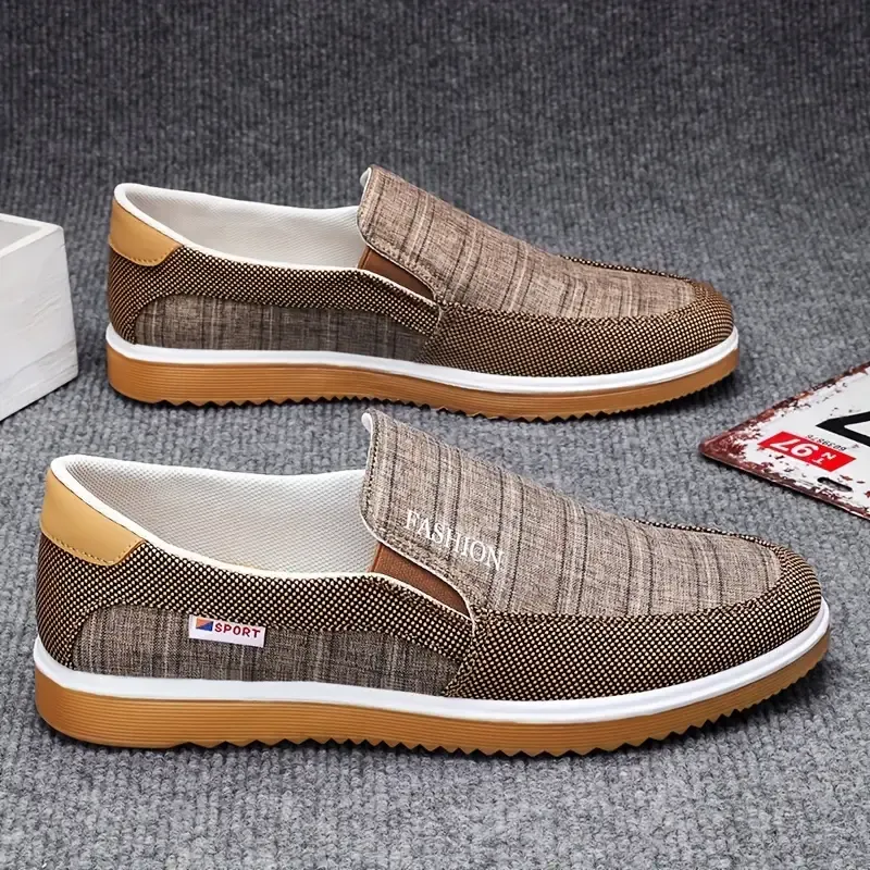 Men's Slip On Casual Shoes Non Slip Low Top Comfy Breathable Outdoor Walking Jogging Hiking All Seasons