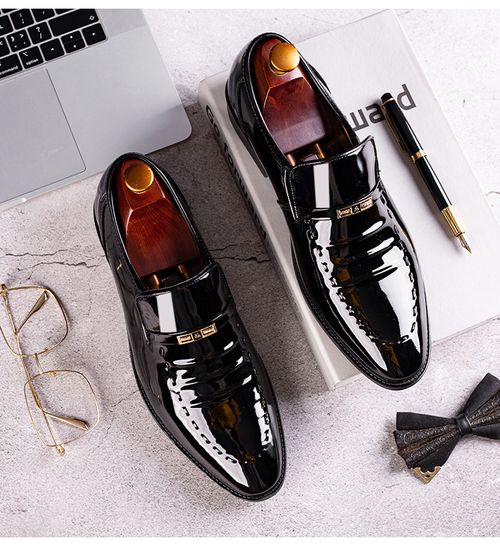 Preferred large size breathable business formal leather shoes