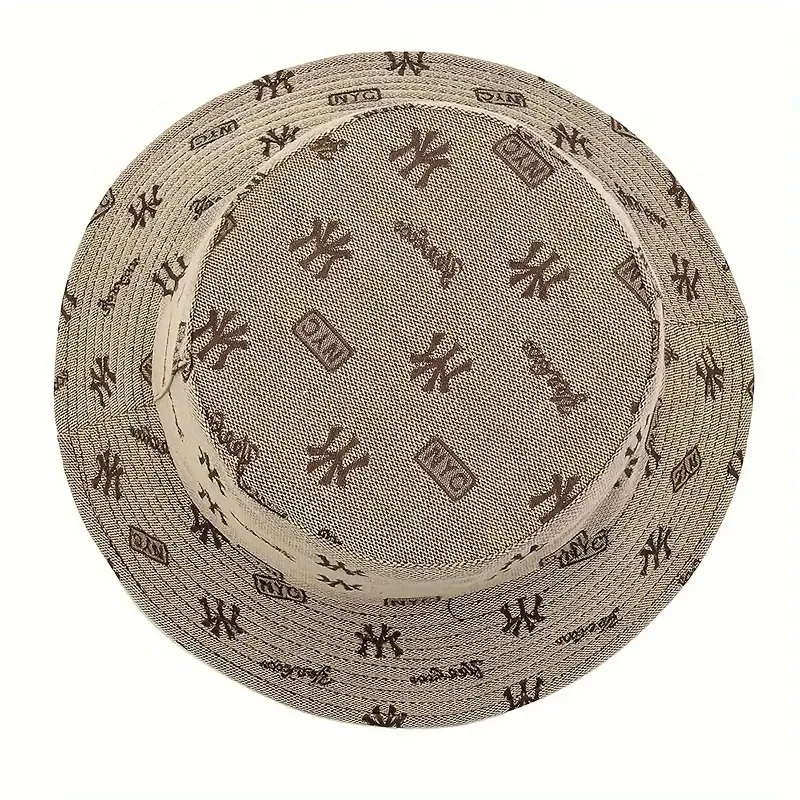 1pc Unisex Trendy Bucket Hat With Letters Pattern, Sun Protection Casual Hat, Suitable For Daily Wear And Vocation