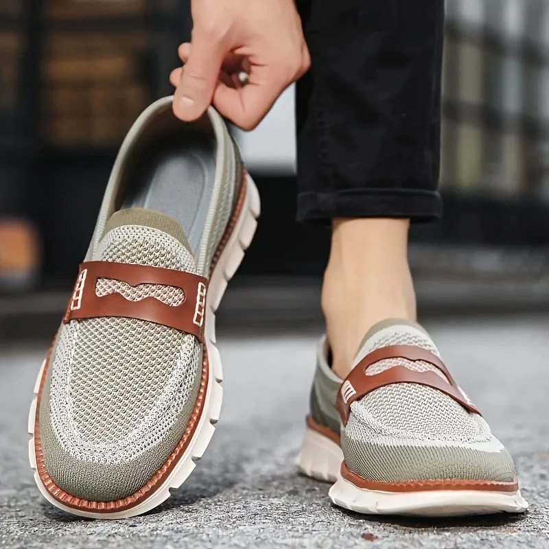 Slip-on breathable mesh shoes