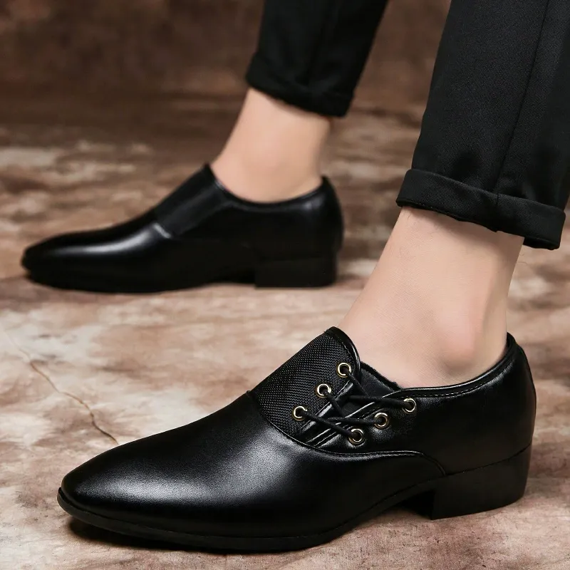 Large size autumn new men's casual leather shoes