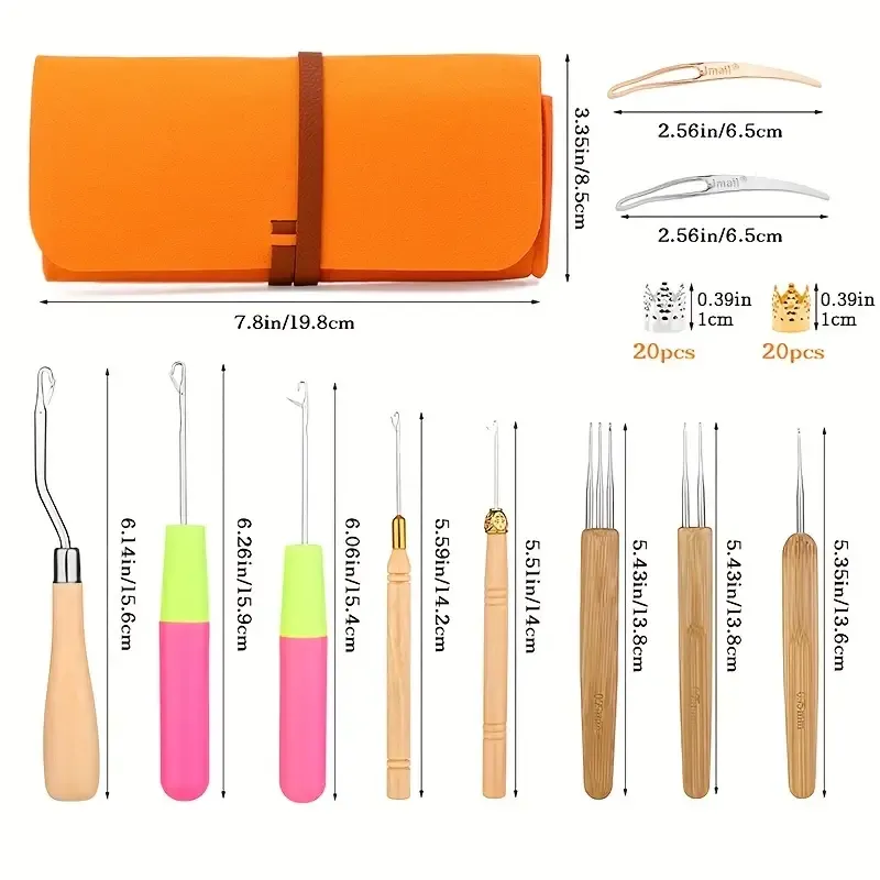 1set Dreadlock Crochet Hook