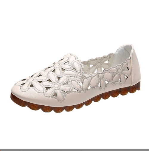 Cowhide-soled hollow shoes, new spring s