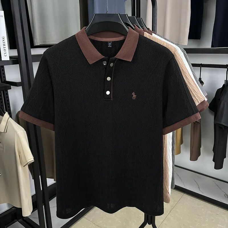 Fashionable sweater with floral embroidery on the collar