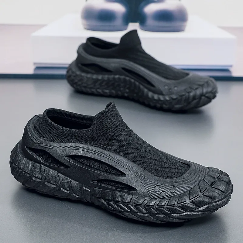 comfortable, versatile, lace-free and lazy one-foot sock shoes