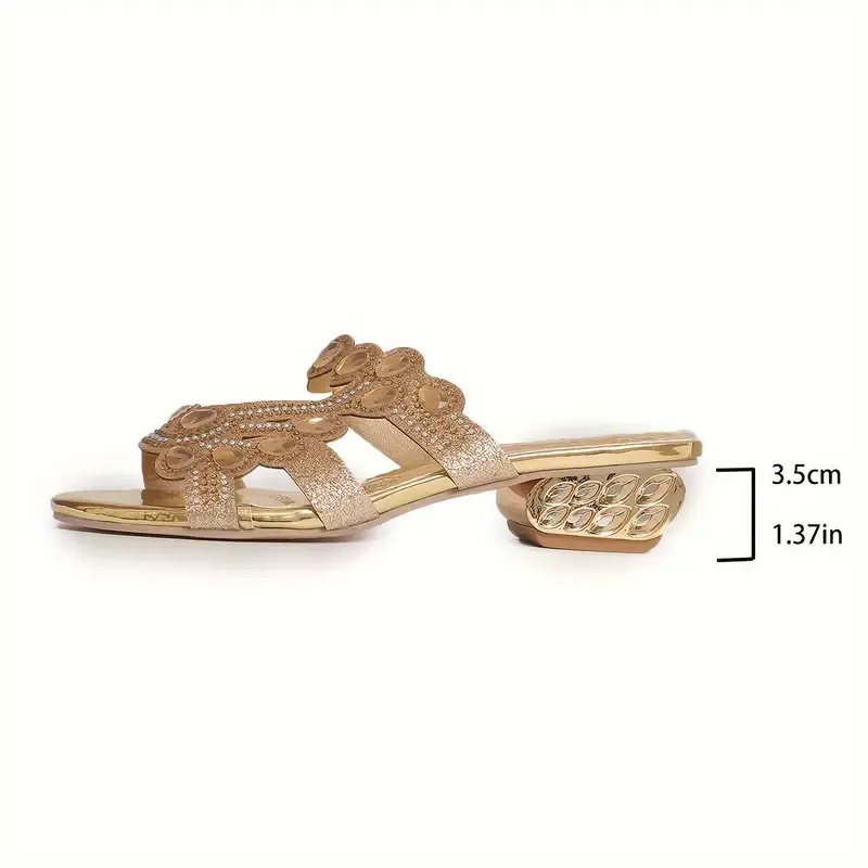 Women's Glitter Rhinestone Decor Sandals