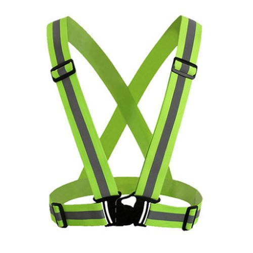 green Reflective Suspenders Braces