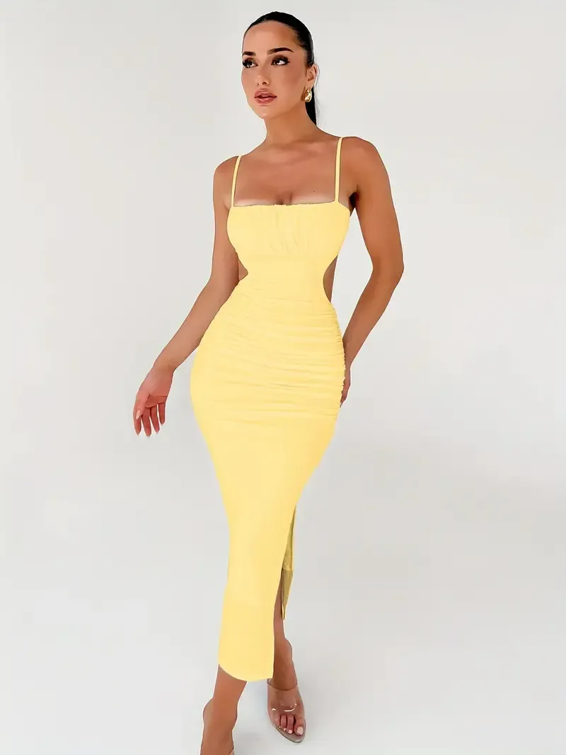 Backless Slingback Cami Dress