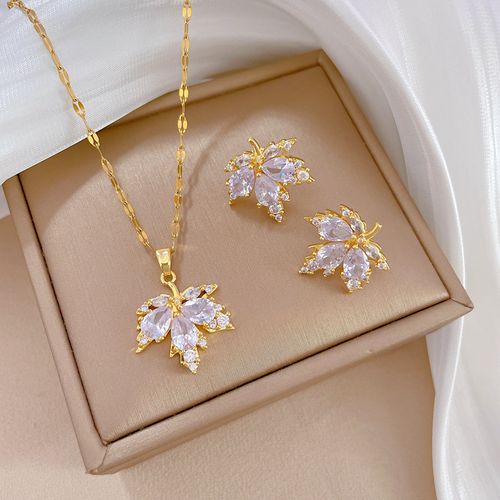 Golden stainless steel jewelry plated