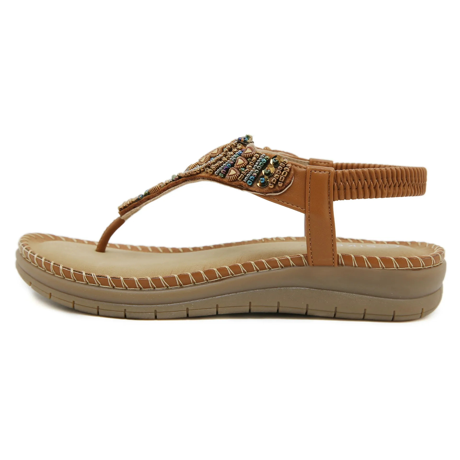 Bohemian Comfort Flat Sandals for Beachside Holidays